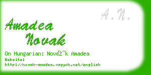 amadea novak business card